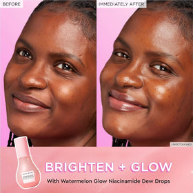 Glow Recipe toner on cotton pad showing refined pore benefit