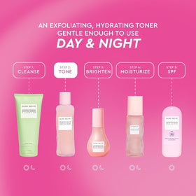 Glow Recipe toner on cotton pad removing buildup and helping visibly clearer pores