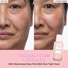 Glow Recipe toner pouring to show gentle exfoliation benefit