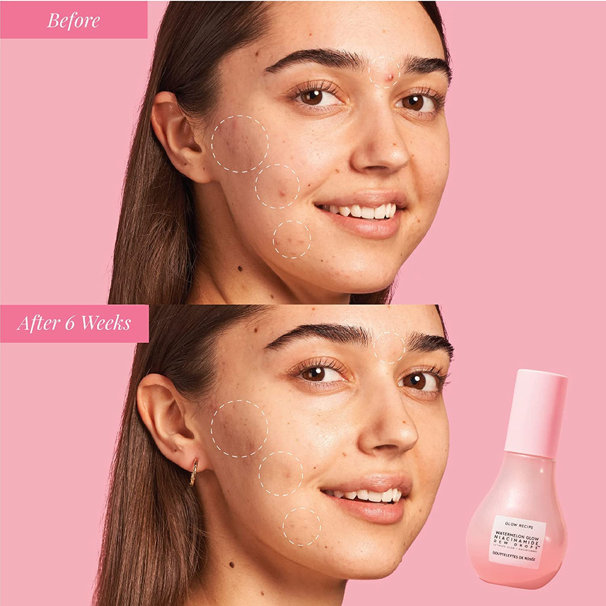 Glow Recipe 40ml bottle in hand showing true size for portability benefit