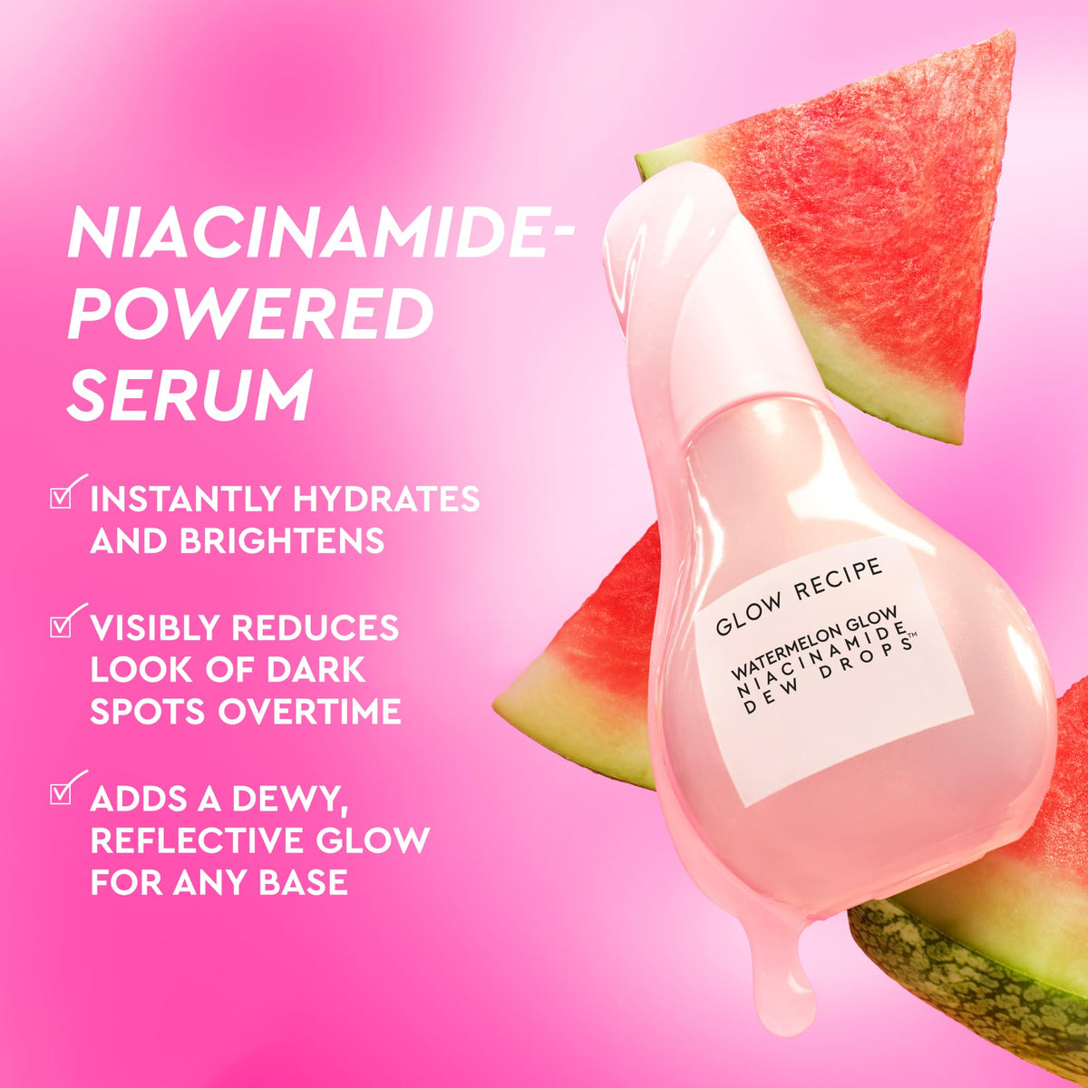 Glow Recipe tapped on cheek as highlighter for natural luminous accent