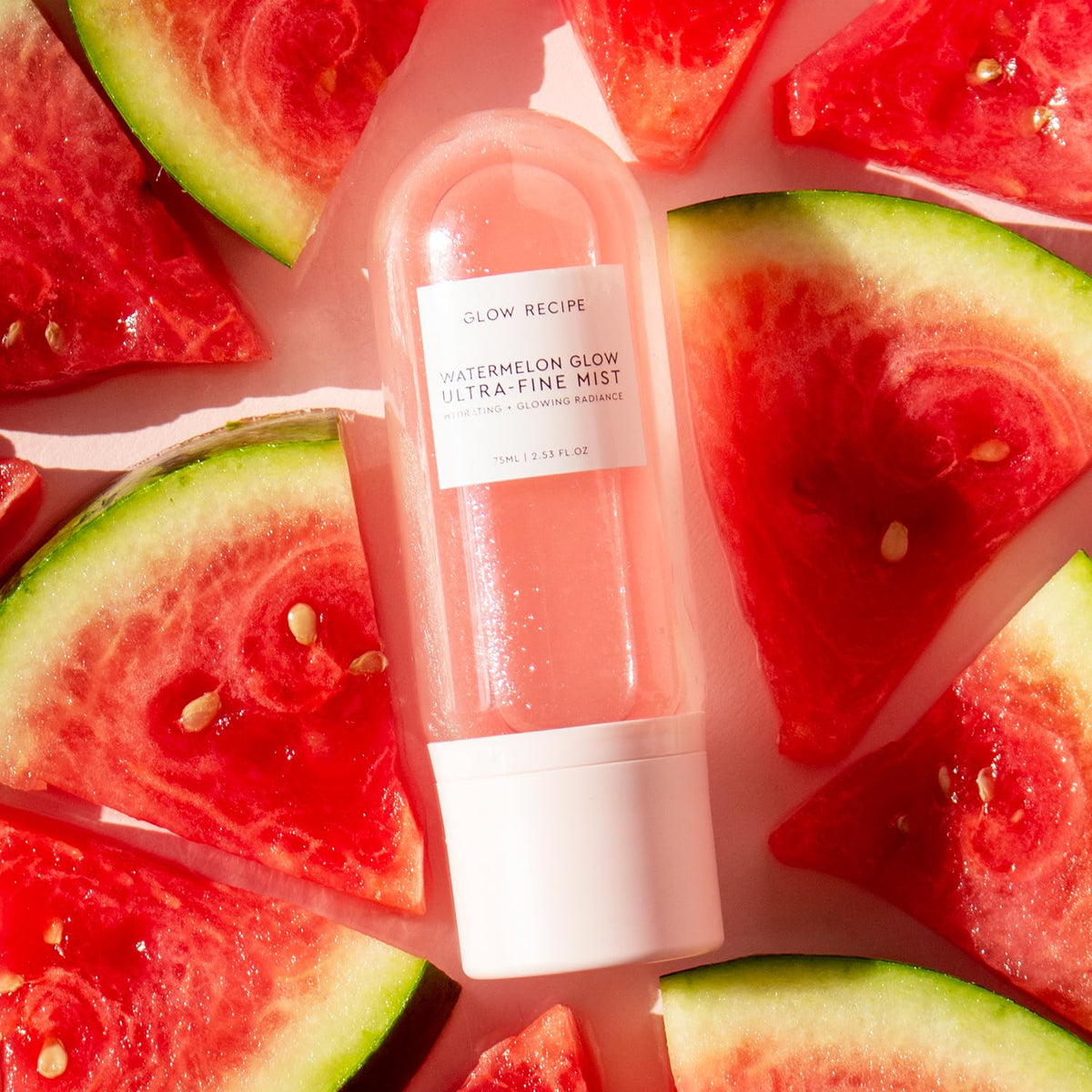 Glow Recipe spray nozzle close-up illustrating ultra-fine mist delivery