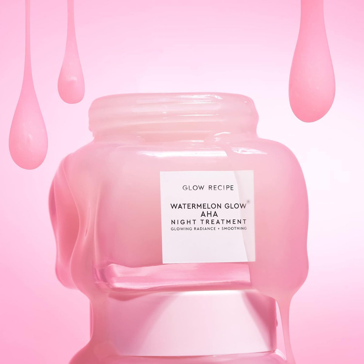 Glow Recipe ingredients flatlay with watermelon and hyaluronic acid visuals highlighting key actives