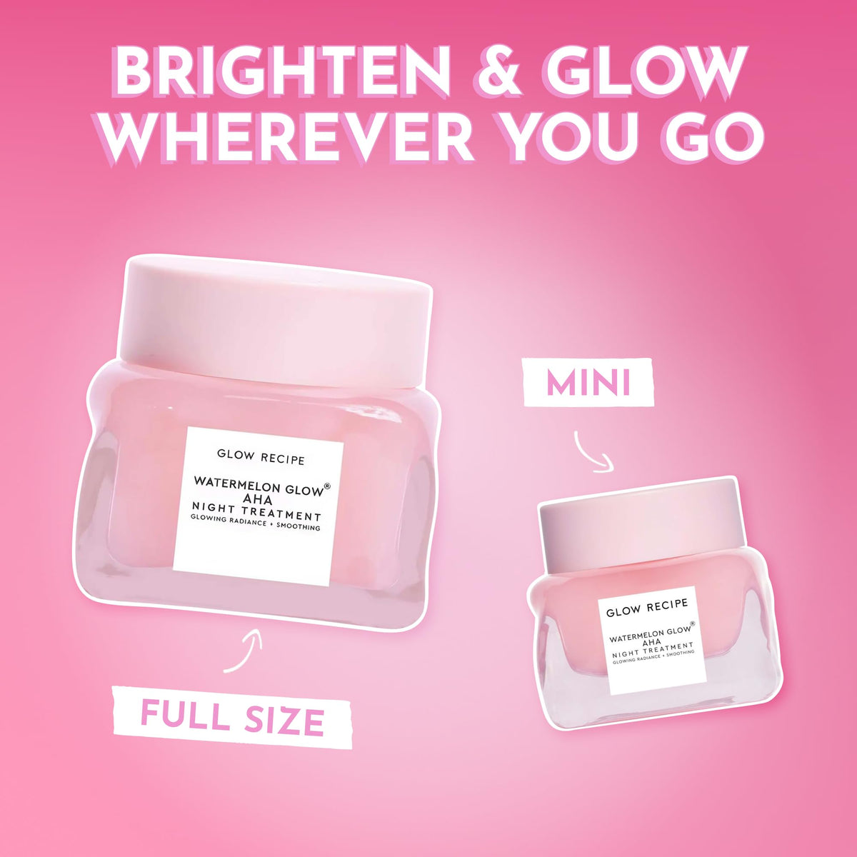 Glow Recipe swatch on skin showing dewy finish and immediate hydrating benefit