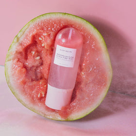 Glow Recipe droplet on hand showing lightweight texture and absorption