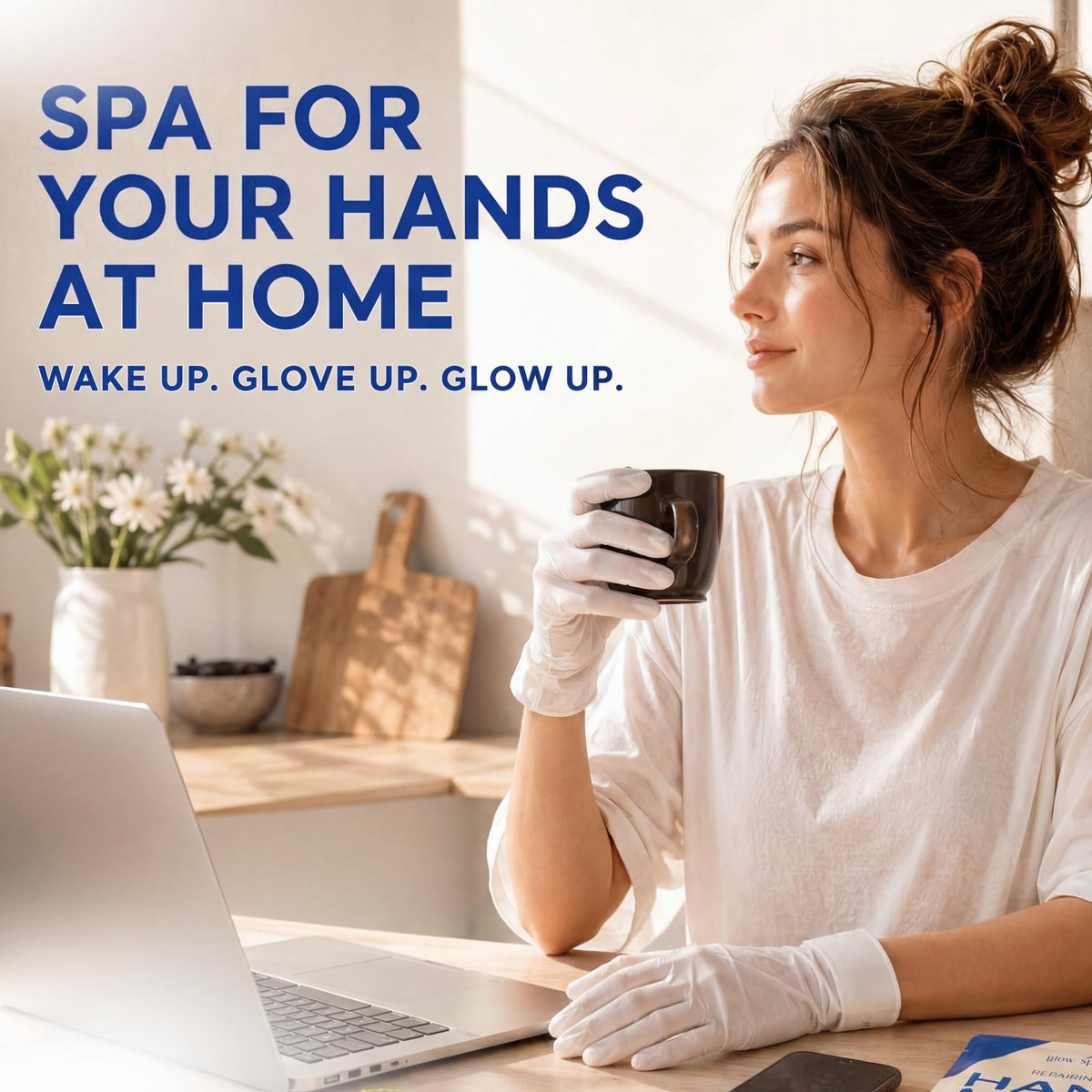 Glow Spell before and after hands comparison showing smoother skin