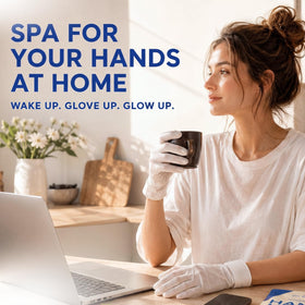 Glow Spell before and after hands comparison showing smoother skin