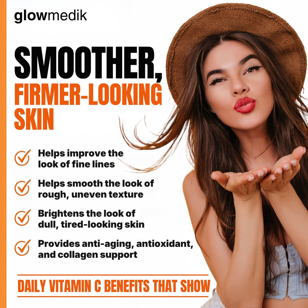 Glowmedik applying serum to hand demonstrating fast absorption and smooth finish
