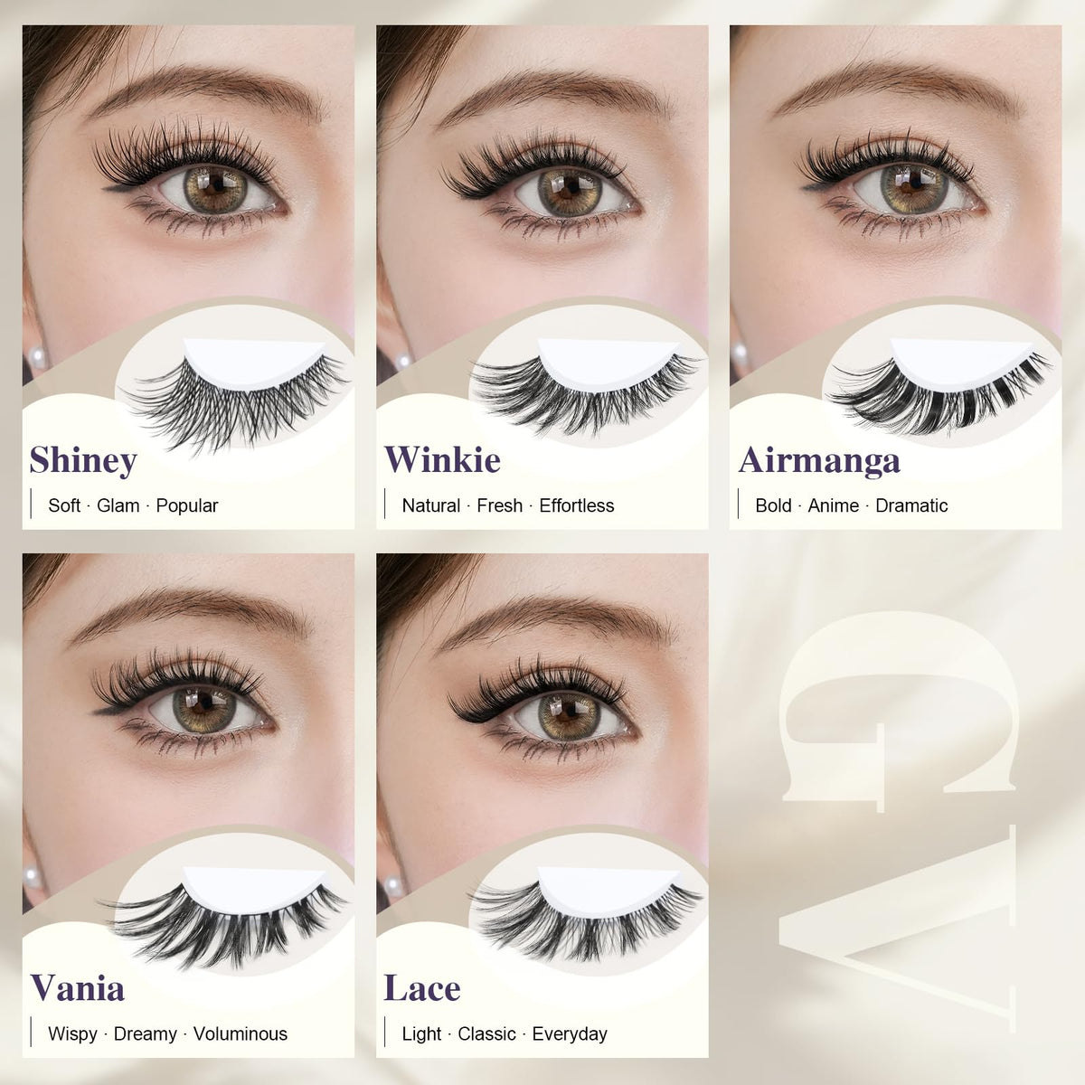 GlowVane before and after eyes demonstrating subtle wispy enhancement