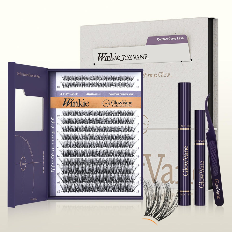 GlowVane front packaging showing full True-Curve Winkie Kit and benefits