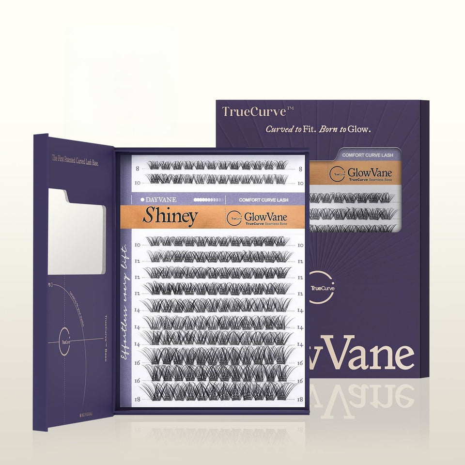 GlowVane front packaging showing True-Curve clusters and benefits