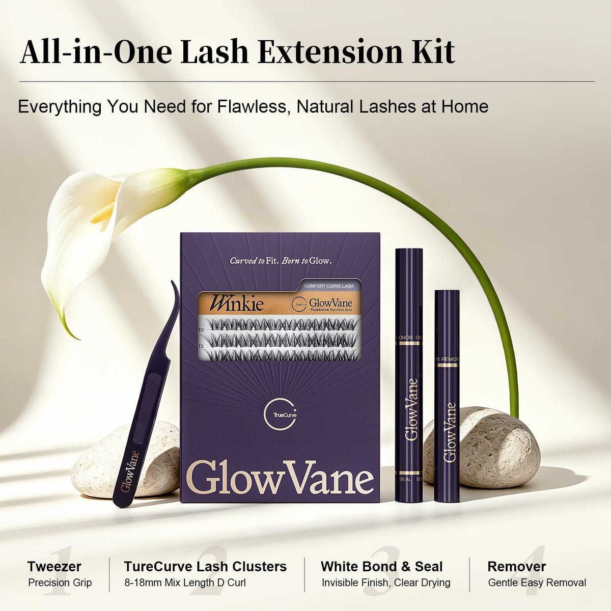 GlowVane model wearing soft daytime makeup illustrating natural comfort
