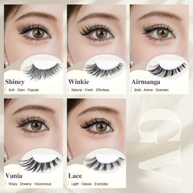GlowVane mixed lengths display emphasizing layered, wispy dimension