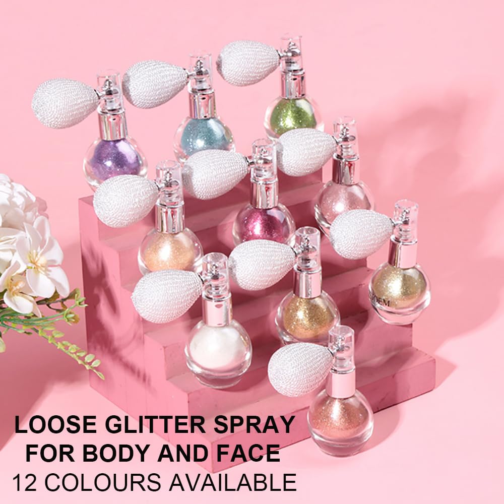 GLSFACE bottle next to perfume for scale showing compact travel-friendly size
