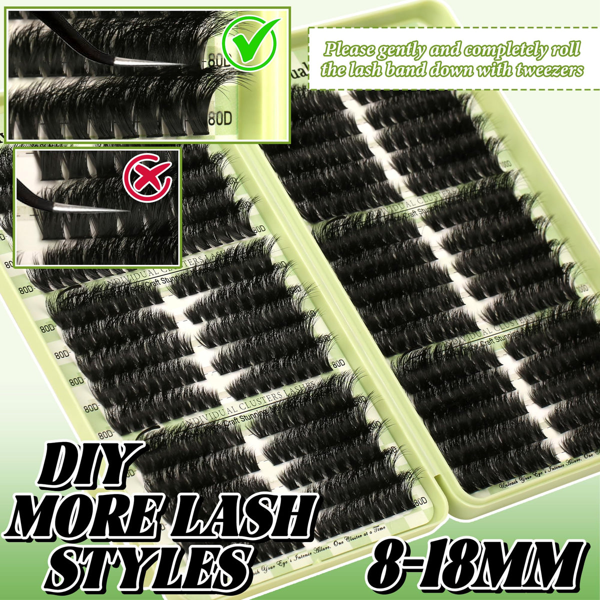 Gmagictobo organized tray with mixed lengths illustrating cat-eye placement options