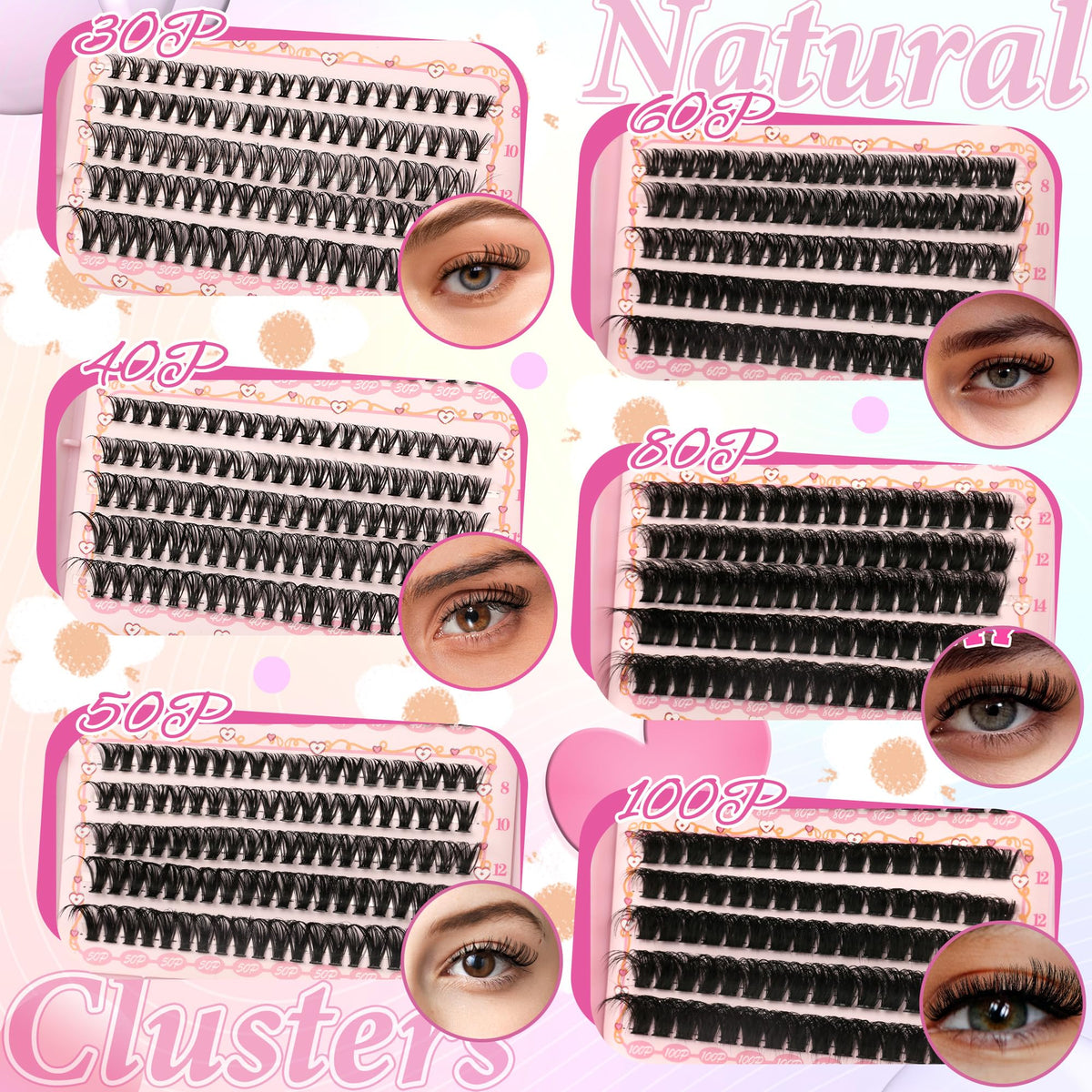 Gmagictobo close-up of synthetic lash clusters showing fine fibers and soft texture