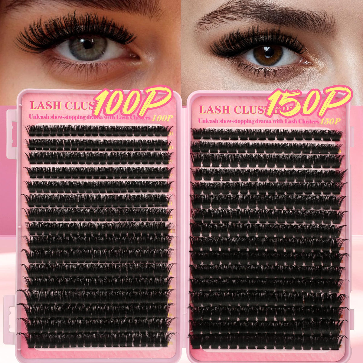 Gmagictobo close-up of synthetic lash clusters showing soft texture