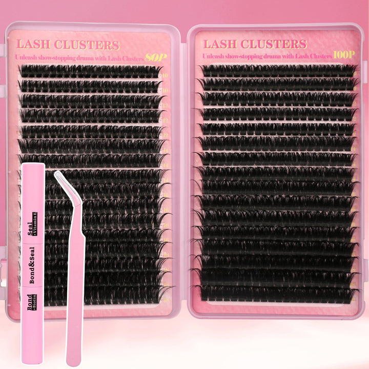 Gmagictobo front packaging showing full lash cluster kit for easy DIY