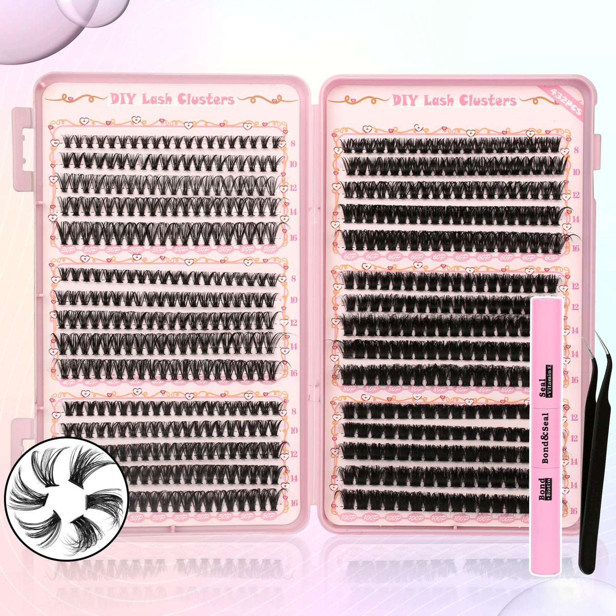 Gmagictobo front packaging showing full lash kit for easy at-home salon results