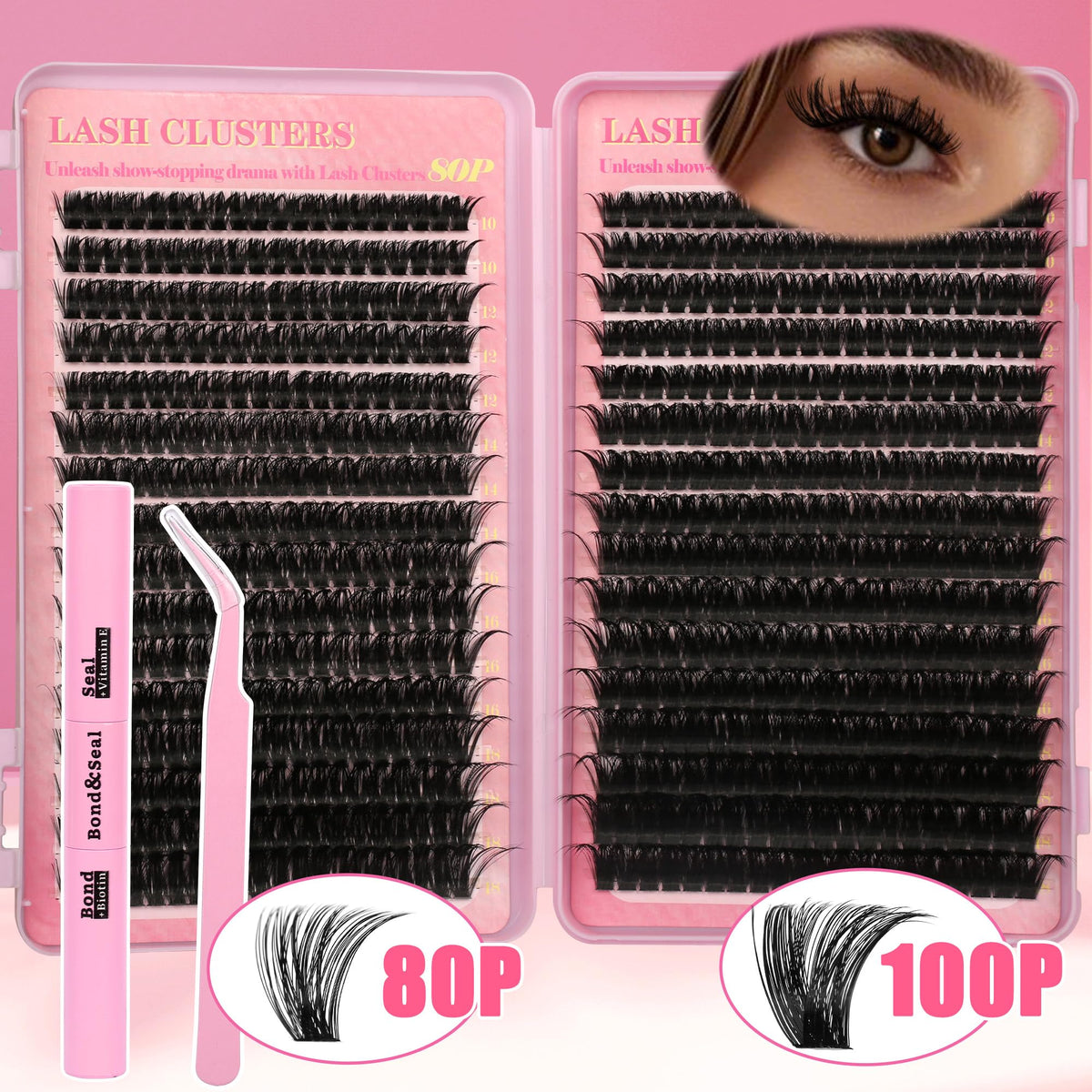 Gmagictobo tweezers beside lash bond highlighting precision placement advantage