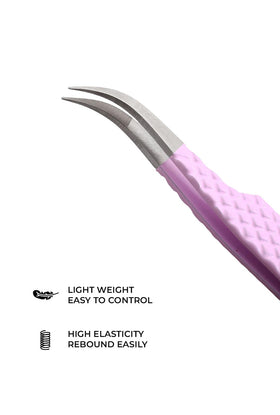 GMI TWEEZERS fiber tips close-up highlighting gentle grip benefit