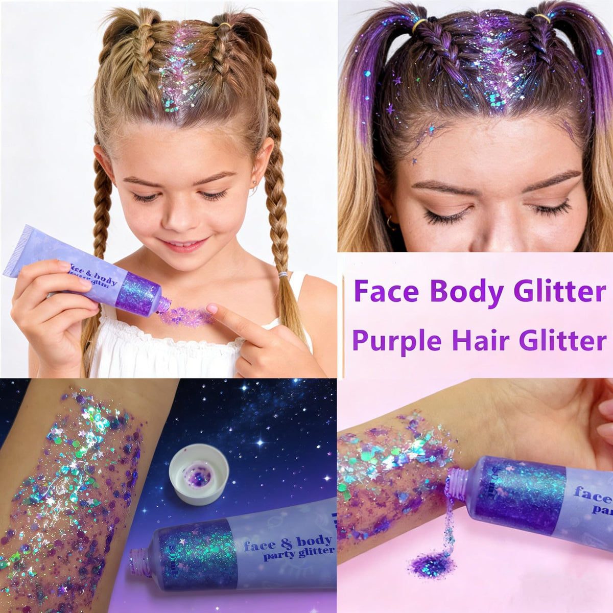 Go Ho applied on cheek with fingertip for instant festival-ready sparkle