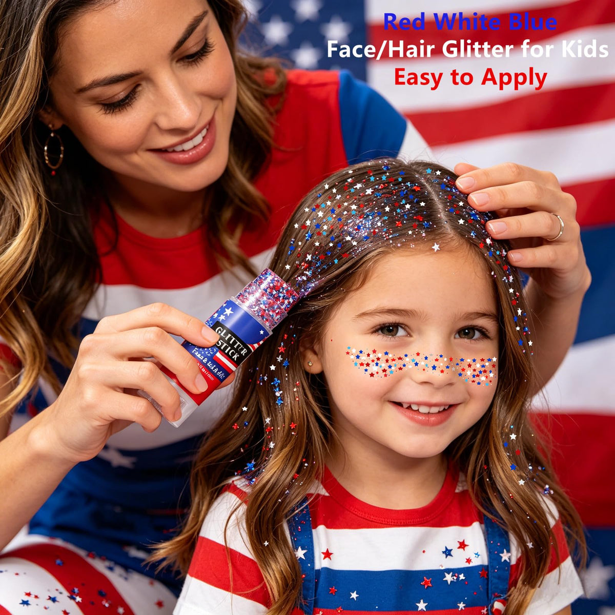 Go Ho applied on cheek highlighting stars and brightening face for event-ready glow