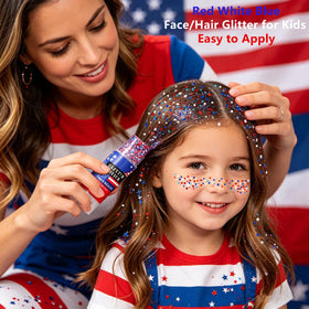 Go Ho applied on cheek highlighting stars and brightening face for event-ready glow