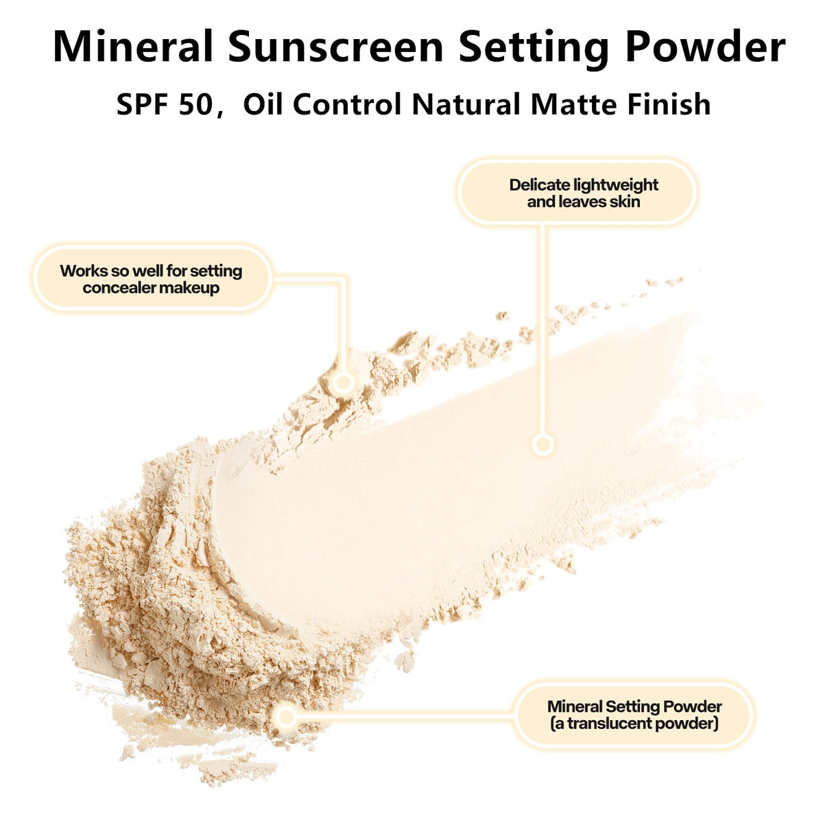Go Ho brush tip detail highlighting dense fibers for even powder application benefit