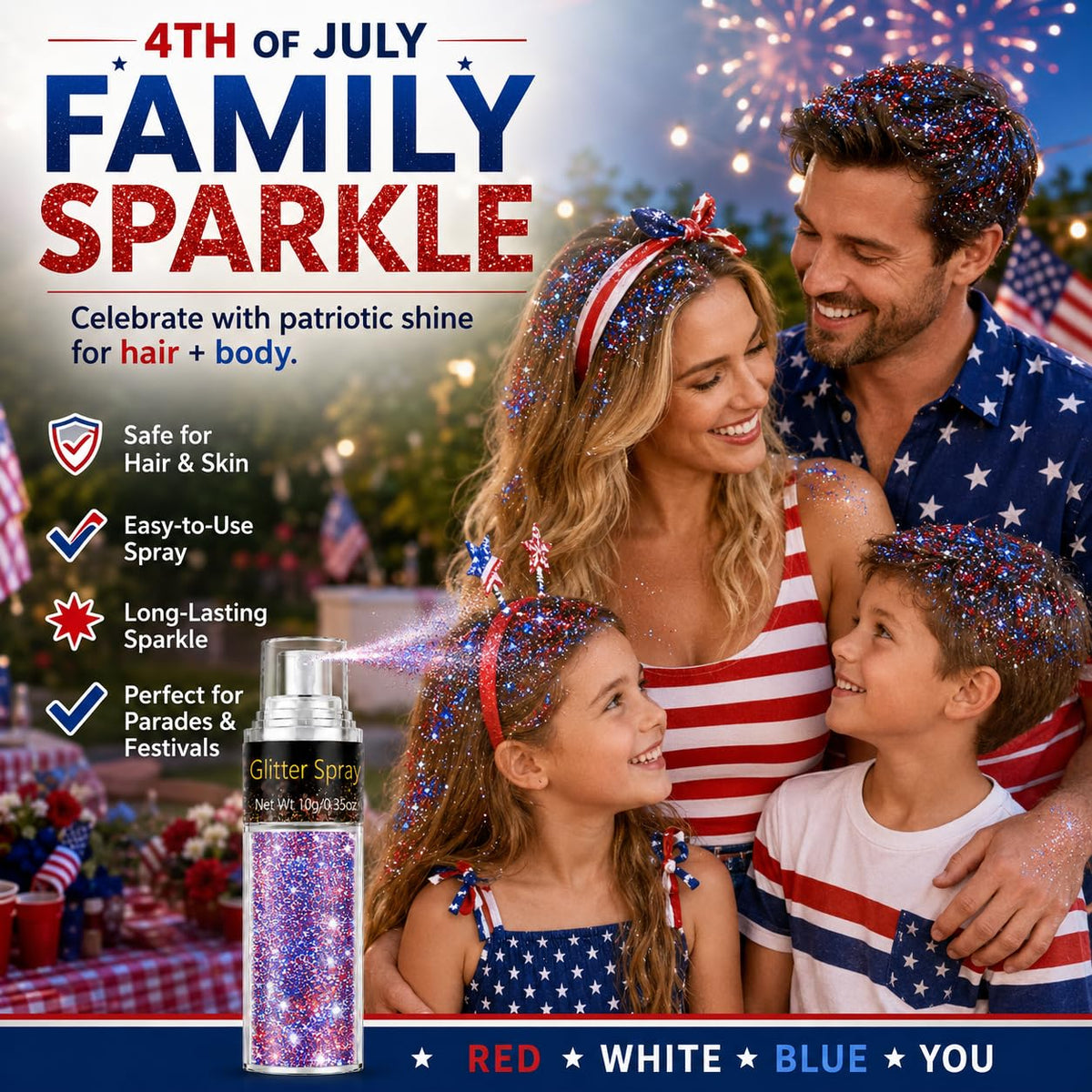 Go Ho glitter decorating fabric and crafts with bright accents