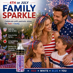 Go Ho glitter decorating fabric and crafts with bright accents