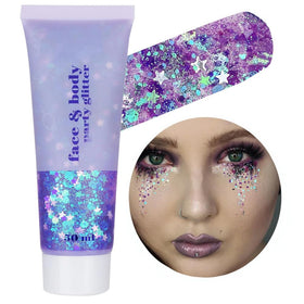 Go Ho jar front view showing mermaid purple gel and label benefit