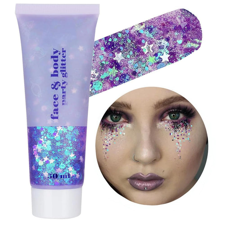 Go Ho jar front view showing mermaid purple gel and label benefit