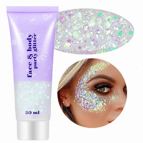 Go Ho front packaging showing clear white glitter gel for bold festival shine