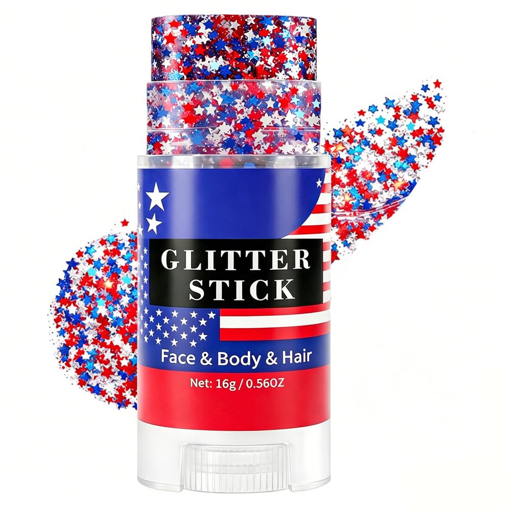 Go Ho front packaging showing patriotic red white blue stars and branding benefit of instant sparkle