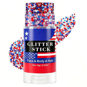 Go Ho front packaging showing patriotic red white blue stars and branding benefit of instant sparkle