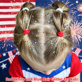 Go Ho star sequins detail highlighting holographic shapes for visible patriotic accents
