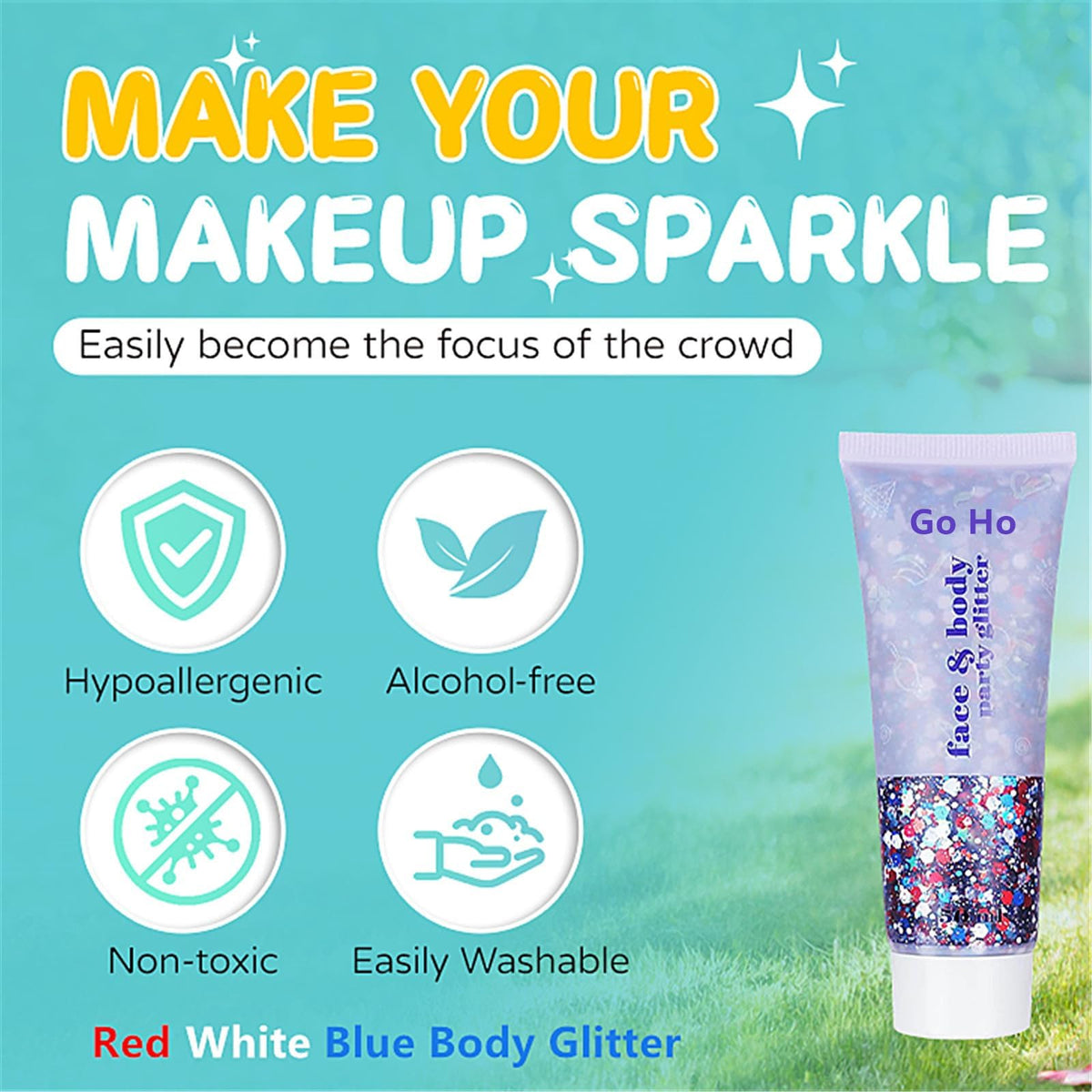 Go Ho label close-up featuring ingredient notes and cruelty-free benefit