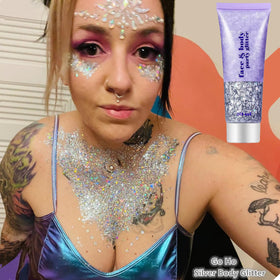 Go Ho glitter used in nail art for chunky reflective accents and durable look
