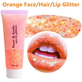 Go Ho detailed view of hexagonal sequins and star flakes for dimensional shine