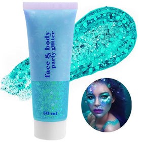 Go Ho front packaging showing teal glitter gel and brand identity for clear product choice