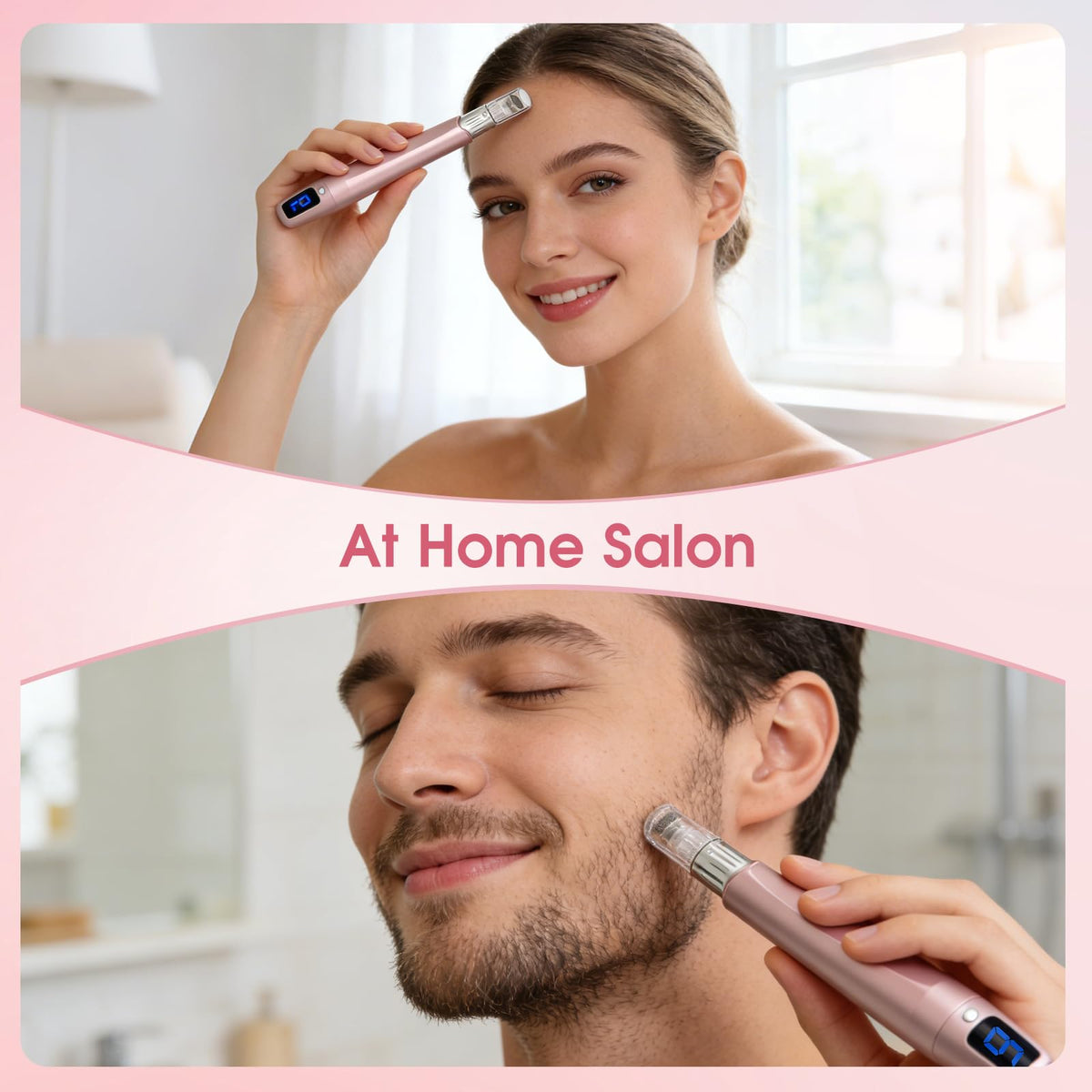 Goanpebl roller beside serum illustrating improved product absorption