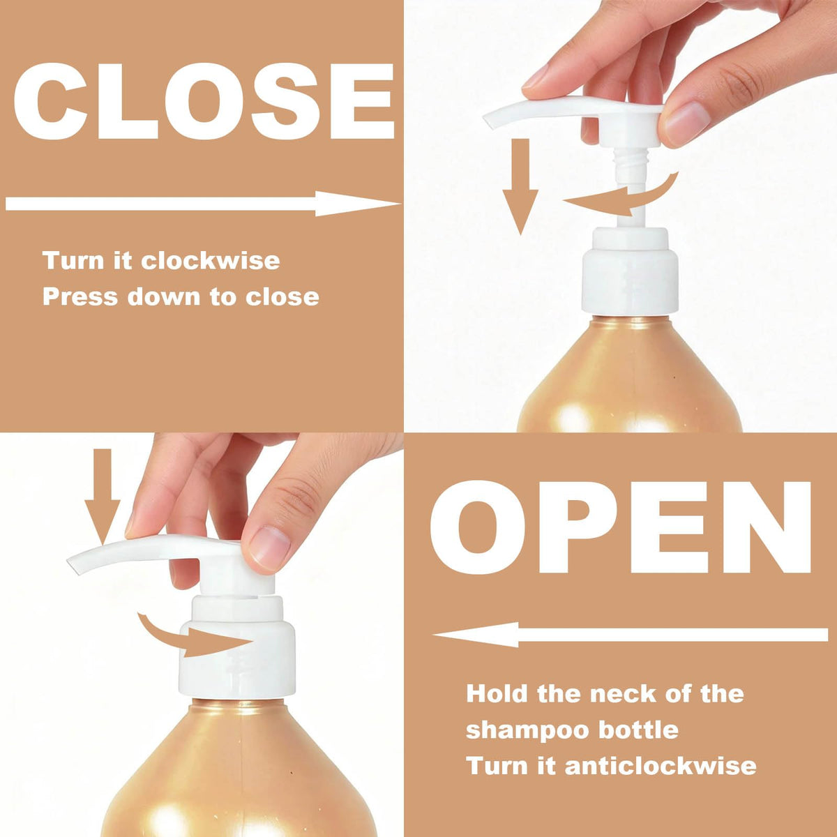 gocola pump in salon setting with bottles for fast one-handed professional dispensing