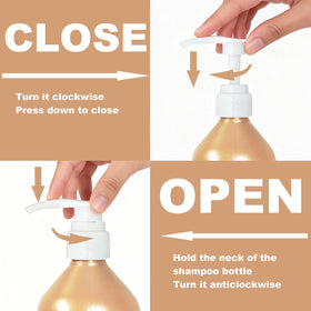 gocola pump in salon setting with bottles for fast one-handed professional dispensing
