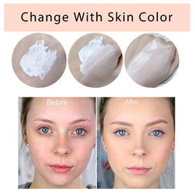 God Blomster foundation being blended on hand demonstrating adaptive shade matching