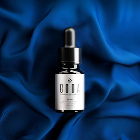 GODA label close-up showing ingredients and logo for transparency and trust