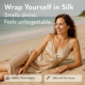GODA bottle in bathroom lifestyle scene showing calming routine benefit