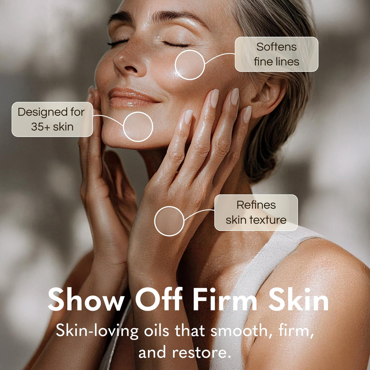 GODA pump and label close-up highlighting organic blend benefits