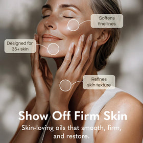 GODA pump and label close-up highlighting organic blend benefits