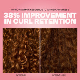 Goddess Maintenance before-and-after reducing frizz and flyaways